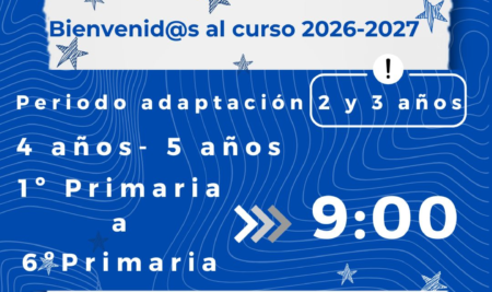 BIENVENID@S AL CURSO 26-27. Infantil y primaria